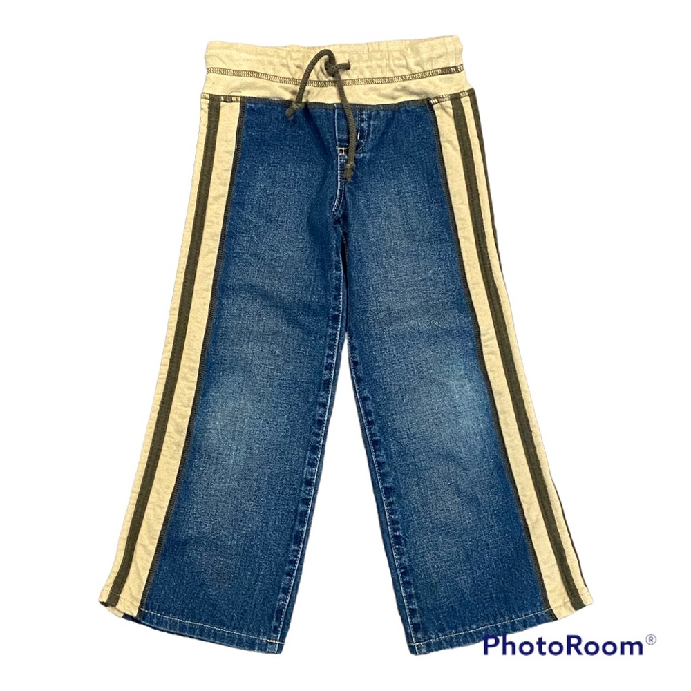 Zara jeans with tan stripe